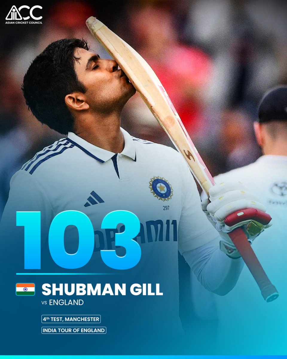 ACCMedia1's tweet image. A skipper’s knock for the ages! 💯

Shubman Gill not only brought up a classy century but also became the first Asian batter to cross 650 runs in a Test series on English soil!  🇮🇳🔥

#ACC #ENGvIND