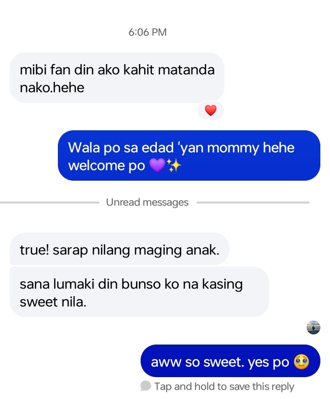 TeamMiBiOFC_'s tweet image. Someone messaged us on our page and this is so wonderful 💜✨

THIS IS THE MIBI IMPACT!! 🥹

#MiBi @mikslmnc @biancadeveraa