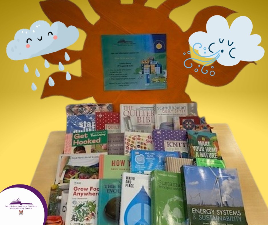 kildarelibrary's tweet image. Solar PV for your home
Join Leixlip Library on the 5th of August at 6.30 and learn how to decide what system is best for your home. Before you join the talk, check out some of the books that are available in Leixlip Library for a more   sustainable future.

Leixlip Library @ 6.30…