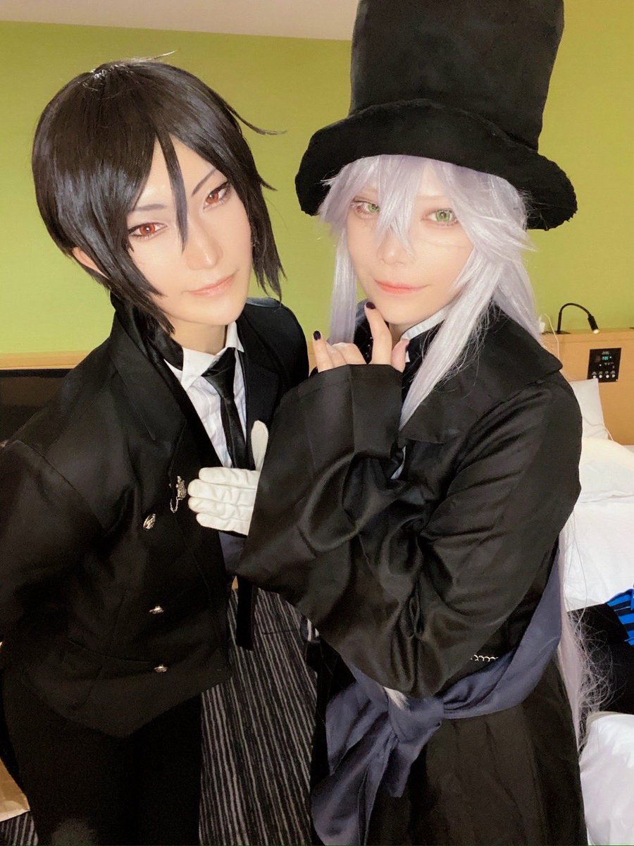 keimaru_piyo02's tweet image. Cosplay 黒執事
昨日アニウン終わったあと、アフターでまたコスプレして遊んでたw
2人ともビジュ良すぎてやばかった🥺
バカテンション上がった🥺🥺