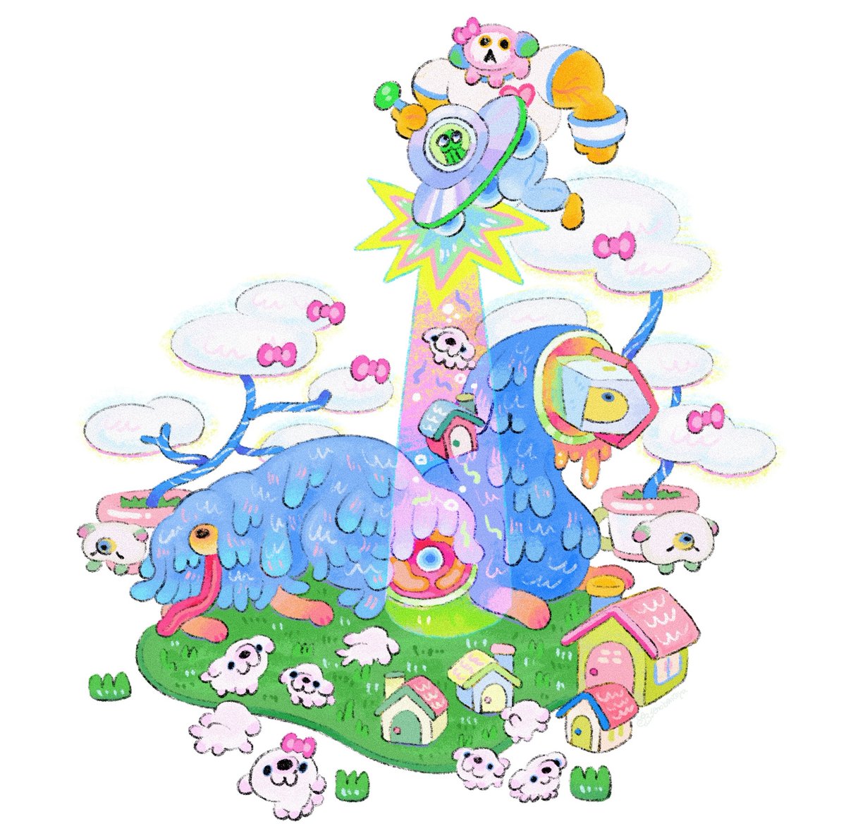 ˚✧🌈💙🐩🍬🌱☁️👽･*˳✧༚💨