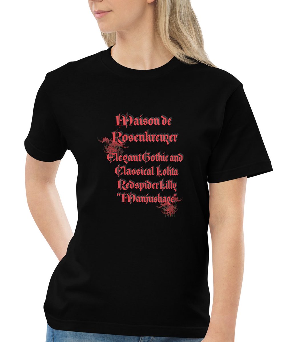MaisondeR's tweet image. New🟥Tシャツオリジナル
Rosenkreuzer よりGothicRed spider lilyTシャツ
¥5,390税込(黒L即納)
その他カラー(黒、赤、白)
サイズS〜XXL(プラス料金あり)