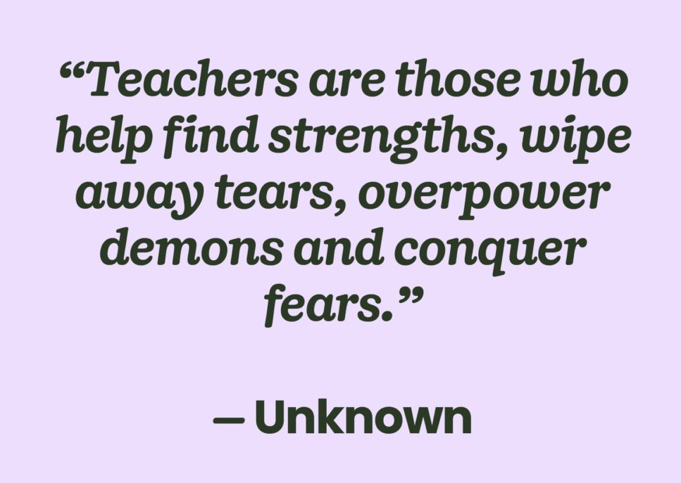 Principal_H's tweet image. Teachers are those who help find strengths, wipe away tears, overpower demons and conquer fears
#education #teachers