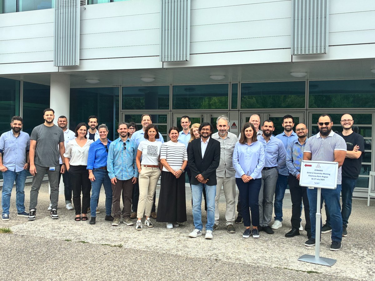 On 16-17 July  2025 the #DYNAMO team met for their General Assembly meeting, kindly hosted by partners #IRTSystemX in Palaiseau, France. Robust discussions were had and we're energised to start the final portion of the project. ⚡ ⚡