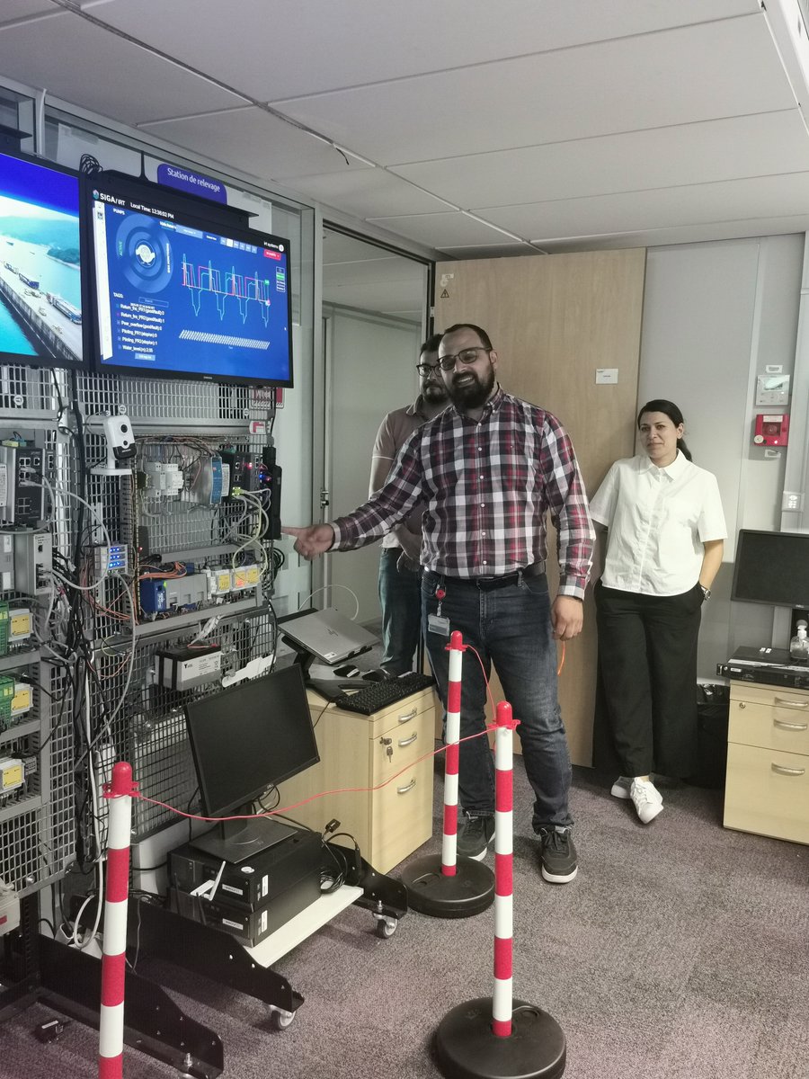 💡What's in the lab?  We were grateful to receive a   laboratory tour of #IRTSystemX's facilities by Reda Yaich at our General Assembly meeting on 16-17 July. The #DYNAMO team were fascinated by the security work being tested and developed in this state of the art environment.