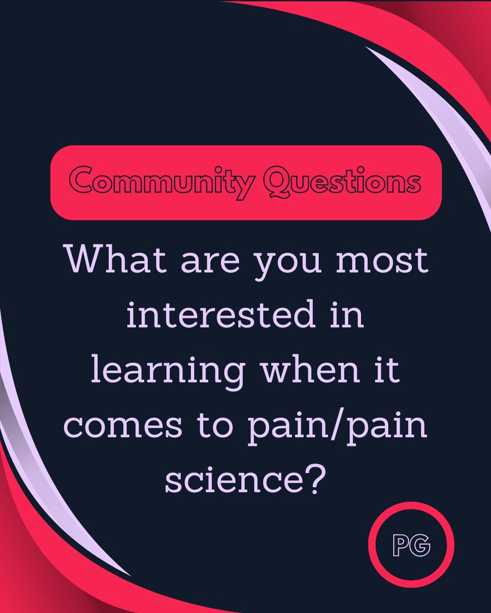 What drives you to learn about pain? 🔍🧠

Is it the tricky cases that keep you up at night? The moments when a patient says, "No one ever explained it like that before"? Or maybe it’s just a gut-level sense that there’s more to the story than what you were taught.