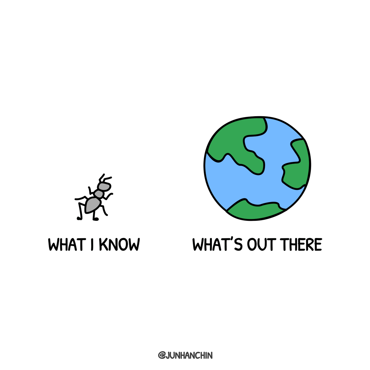 It's a big world to explore.