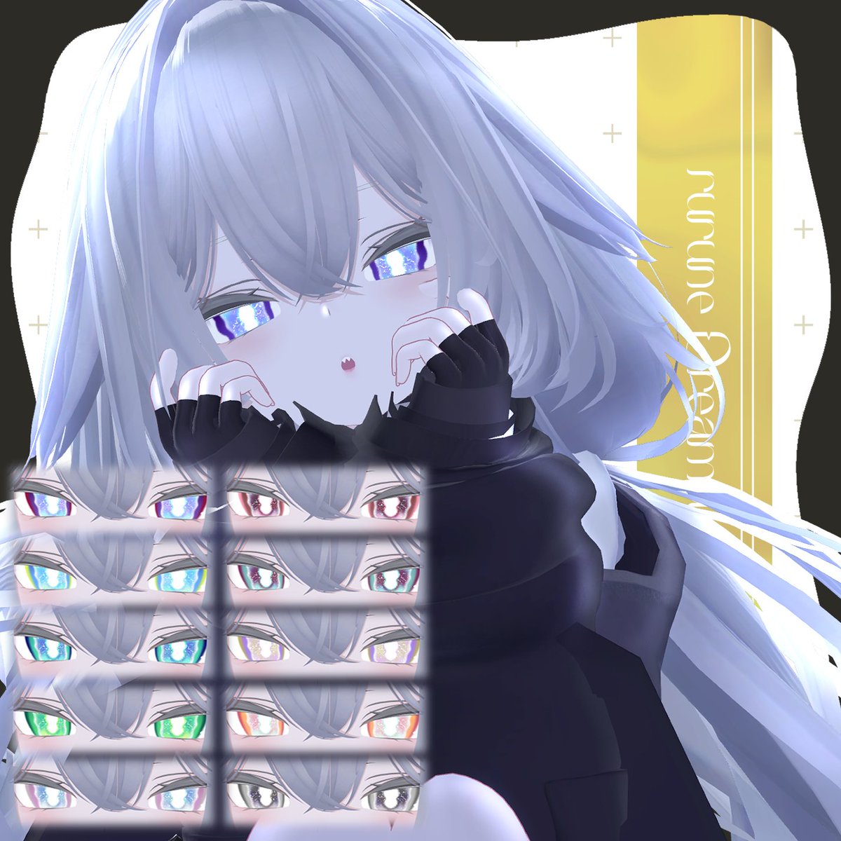 m_teru_v's tweet image. 🩵対応アバター追加記念キャンペーン💜
『Dreamdrop Eye』対応アバター5体追加に伴い、RPキャンペーンを開催❣️
フォロー&RPで、
抽選で3名様にフルセット版をプレゼント🎁
〆切:7/30
期間限定セールも実施中‼️
商品ページのURLはツリーにて!
#VRChat