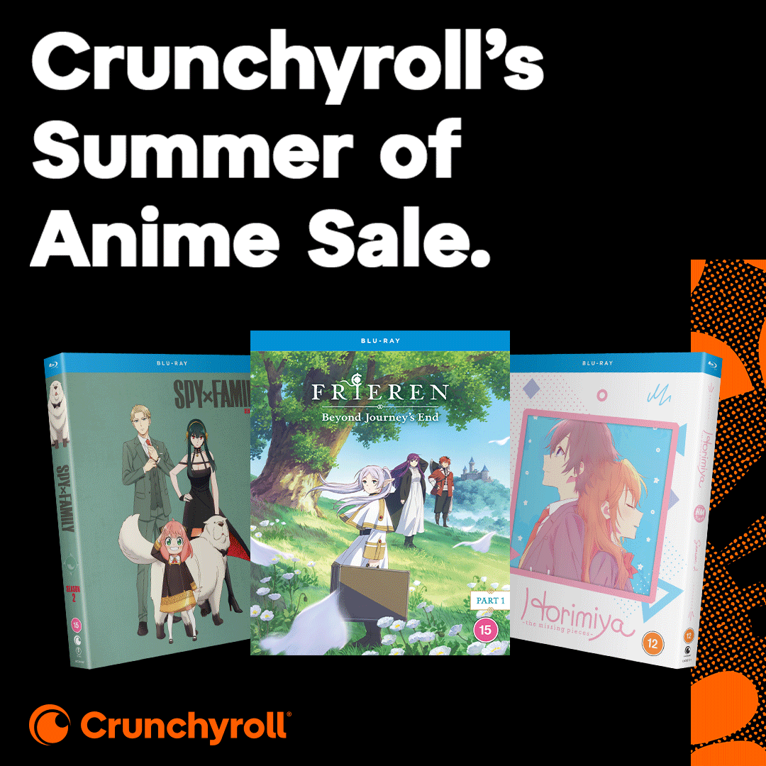 zavvi's tweet image. The Crunchyroll Summer of Anime sale is live now, with huge savings on Blu-rays, boxsets and steelbooks!

Find your next animated obsession here &amp;gt;&amp;gt;&amp;gt; zavvi.com/brands/crunchy…
