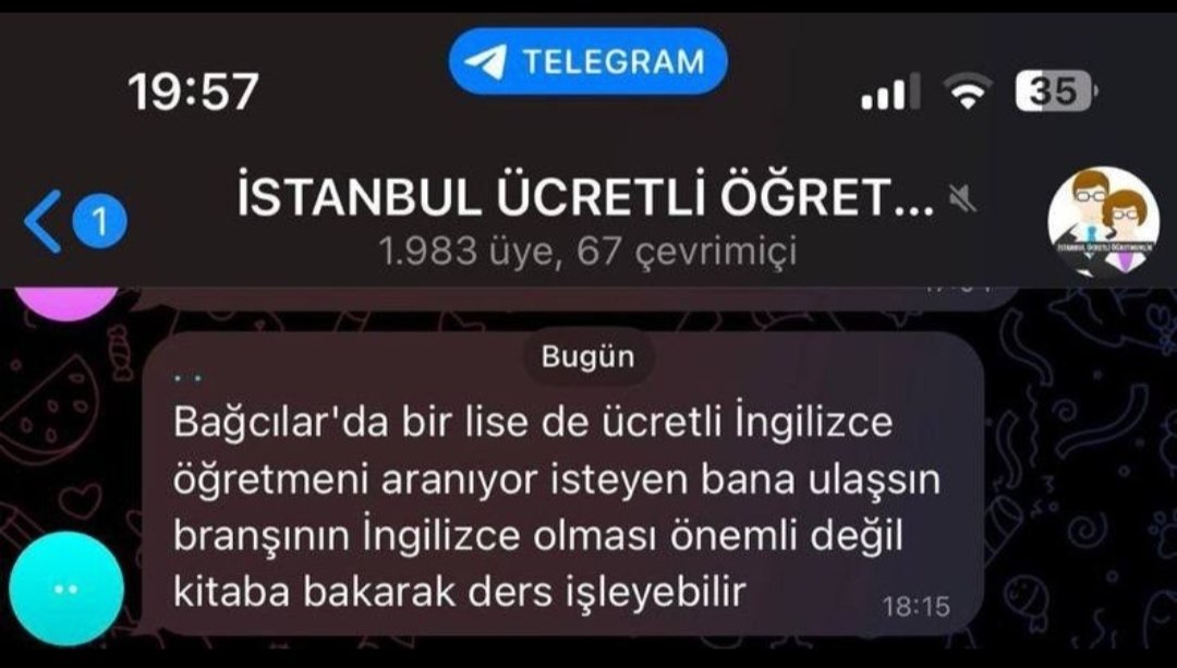 Hem ihtiyaç bu kadar diyorsunuz hem de ücretli ilanına çıkıyorsunuz insanların emeğini bir kenara atıp alanı olmayan kişilere dahi ücretli yaptırmak haksızlıktır. Biz bu tablo için mi okuduk emek verdik,sınava girdik çok yazık çok.. 
<a href="/tcmeb/">Millî Eğitim Bakanlığı</a>
#EkAtamaEvetÜcretliHayır