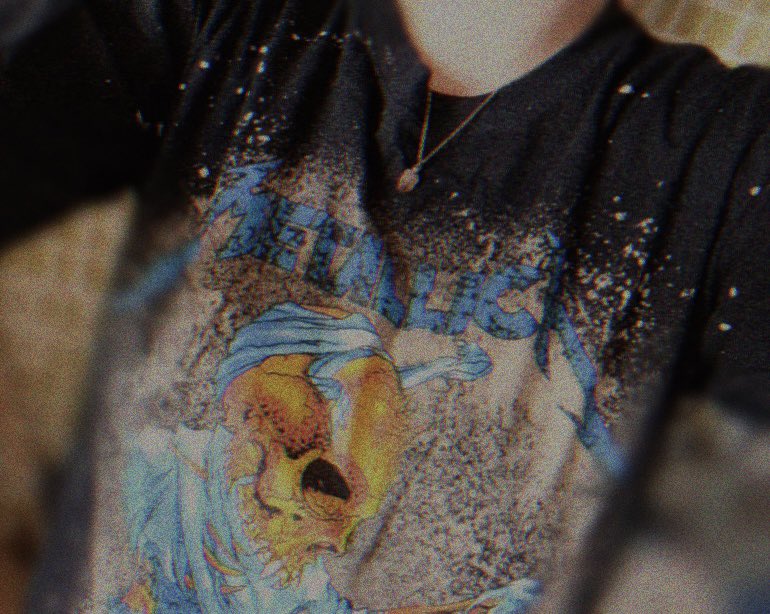kinoko_jojo3's tweet image. 古着屋で見つけたMETALLICA Tｼｬﾂ💀⚡️