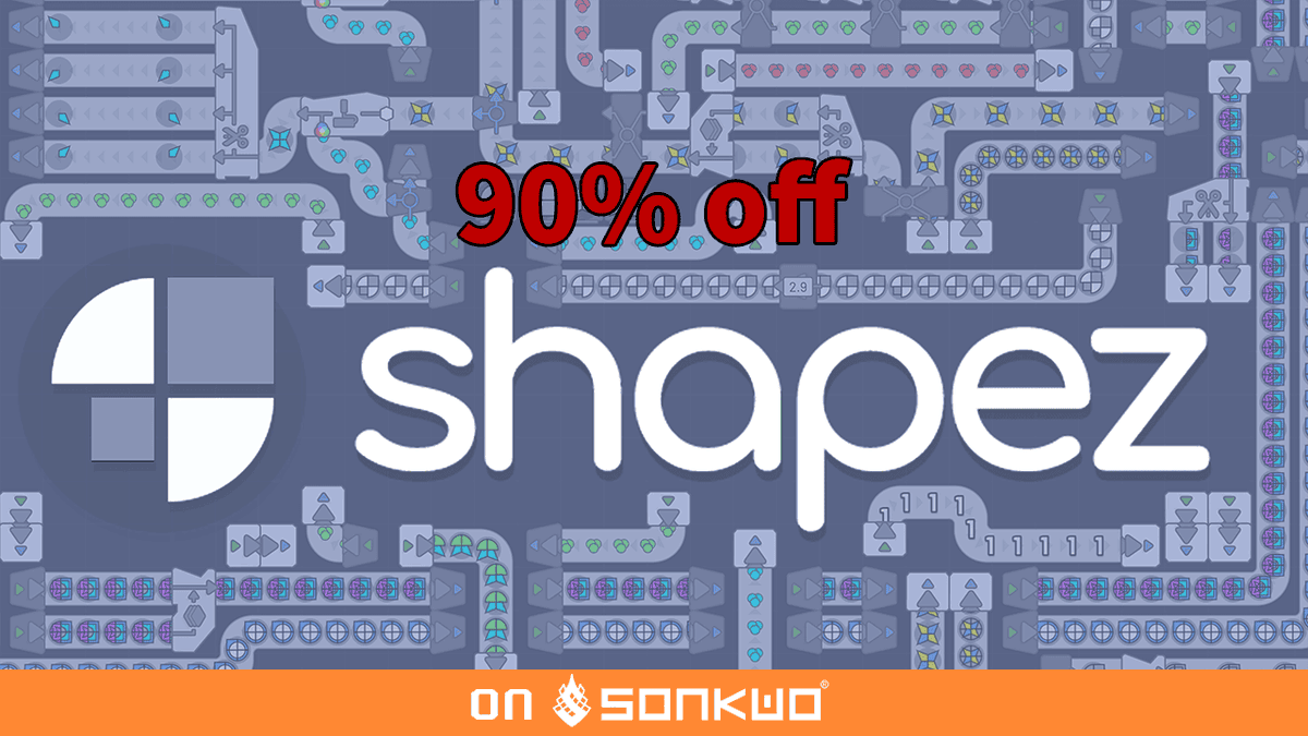 Shapez.io, 90% off at #Sonkwo
sonkwo.hk/sku/10406
It’s an easy-going, minimalistic factory building game about the automation of shapes through extraction and satisfying production lines. Adapt to increasingly complex shapes and grow your factory.