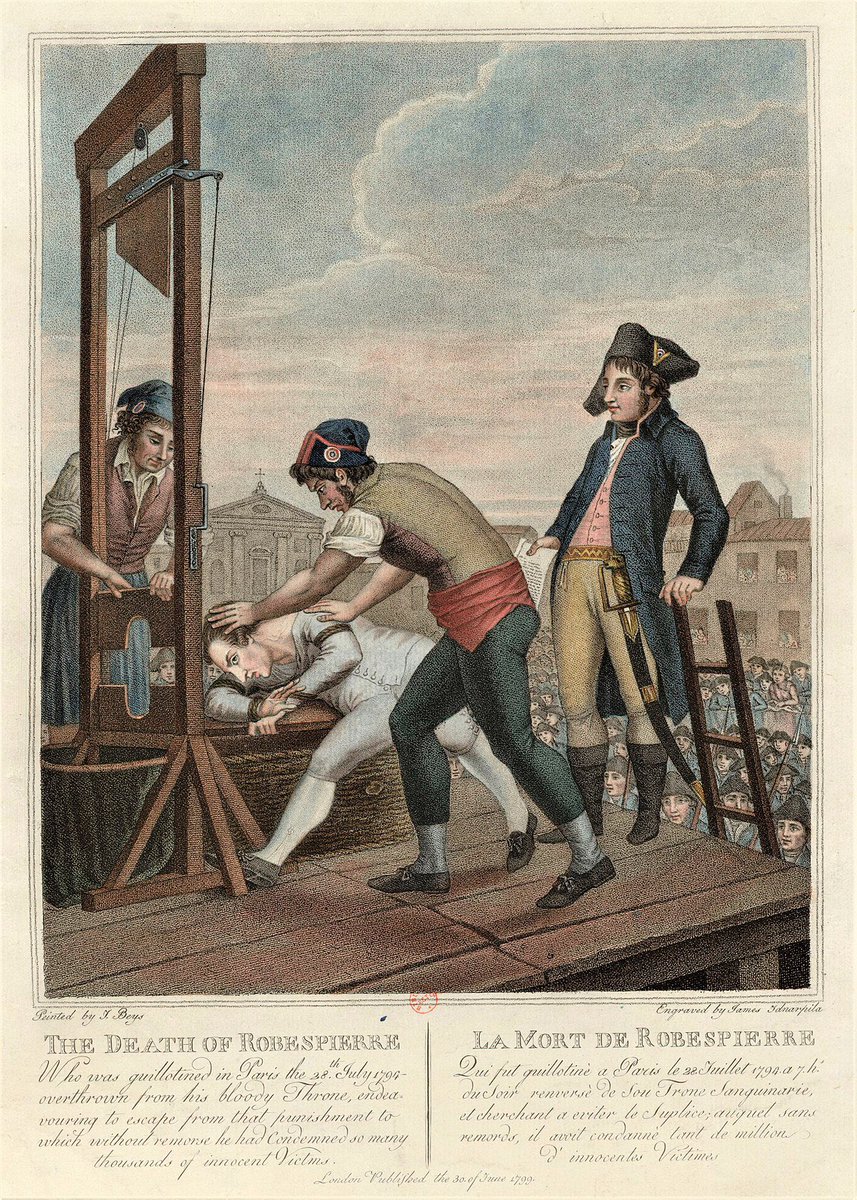 FranckAbed's tweet image. 28 juillet 1794 : Robespierre est guillotiné à son tour.

Le tyran tombe, victime de la machine qu’il a tant alimentée.

La Révolution dévore une fois encore ses enfants….

« L&apos;homme récoltera ce qu&apos;il aura semé » (Galates 6-7)

#Robespierre #Terreur #Histoire