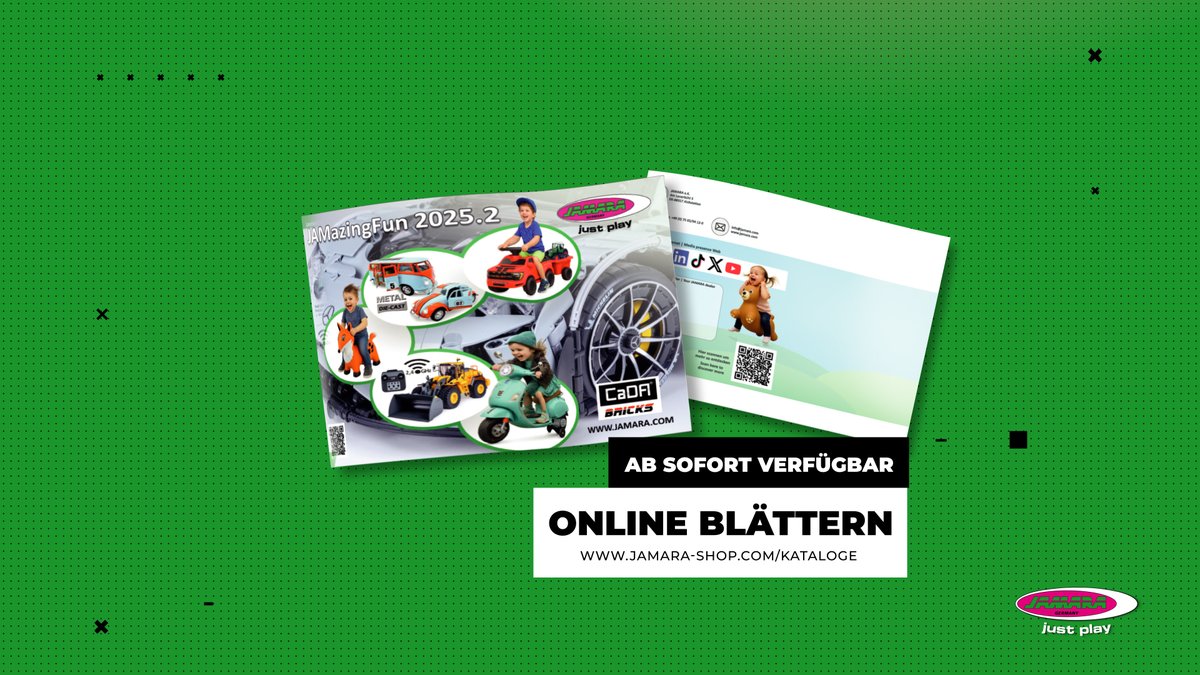 Jamara_Germany's tweet image. 🚀 Der neue JAMazingFun Katalog 2025 ist da!
Über 110 brandneue Spielzeug-Neuheiten von JAMARA warten auf dich! Jetzt entdecken:
👉 jamara-shop.com/Kataloge

#JAMARA #Spielzeug #Neuheiten #JAMazingFun2025