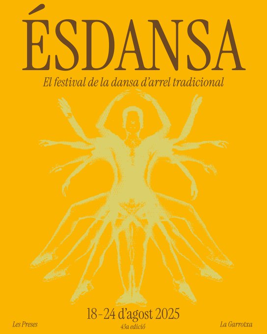 💃🕺Del 18 al 24 d’agost, Les Preses balla!
😍Arriba l’Ésdansa, el festival de referència de la dansa tradicional i popular.
Tallers, espectacles, festa i molt moviment!
😀Consulta el programa a 👉 esdansa.cat
Tots som <a href="/marboleny/">Marboleny</a>  💙
#Ésdansa25 #lespresesalafresca25