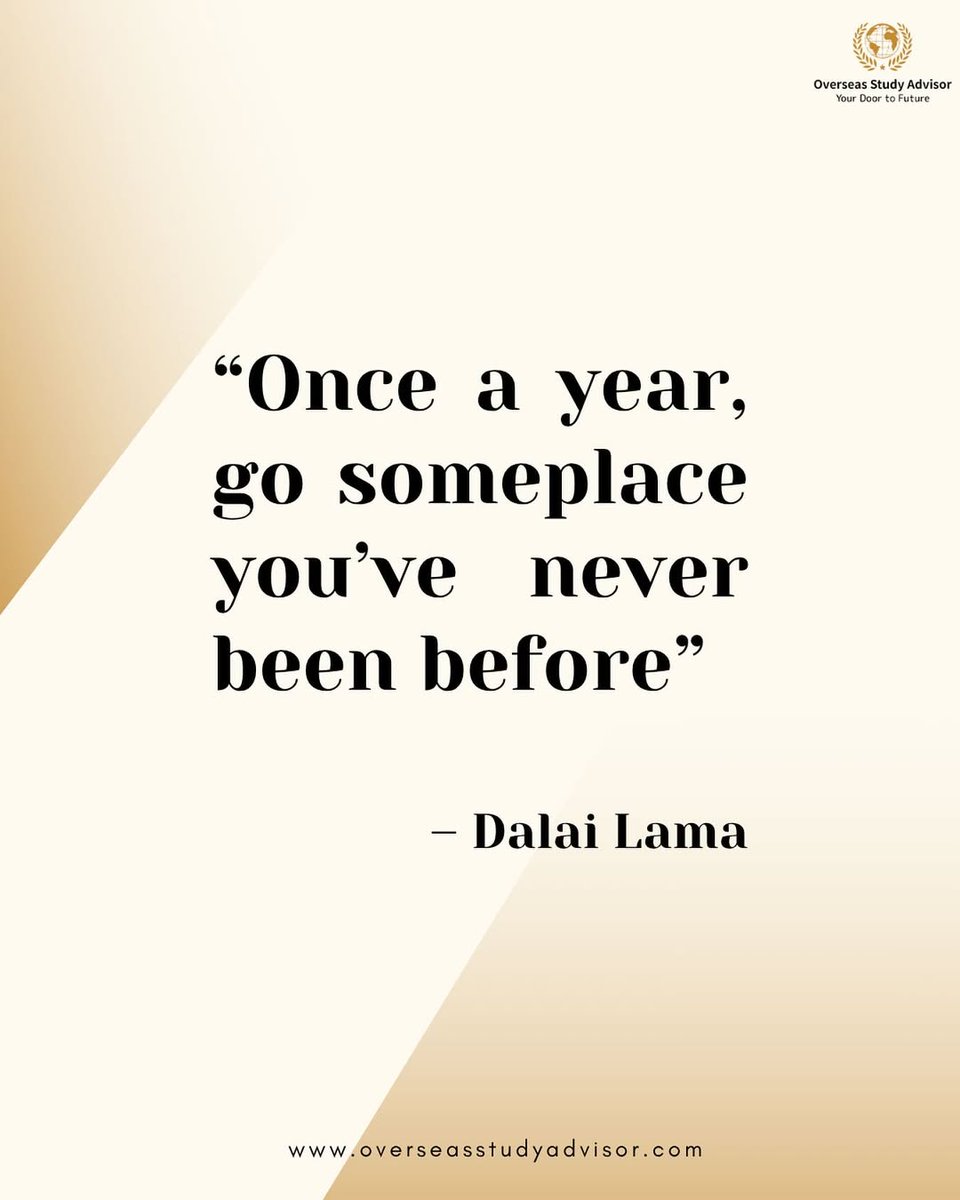 advisorOSA's tweet image. Because the world is full of magic, and it begins where your comfort zone ends. 🌍✨

#WanderMore #DalaiLamaQuotes #TravelInspo #ExploreTheWorld #NewAdventures #SoulfulJourneys #StepOut #GlobetrotterVibes #MindfulTravel #BucketListDreams #TravelWithPurpose