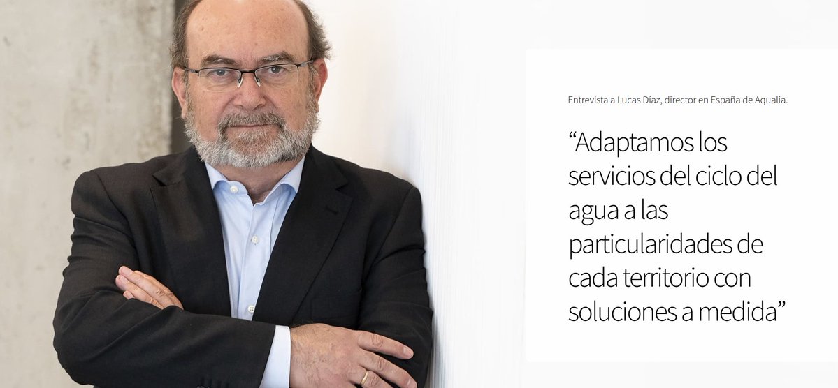 aqualia (@aqualia) on Twitter photo 🎙️"Adaptamos los servicios del ciclo del #agua a las particularidades de cada territorio con soluciones a medida". Es una de las reflexiones de Lucas Díaz, extraídas de su última entrevista para los medios de
<a href="/PrensaIberica/">Prensa Ibérica</a>.
El director de #Aqualia en España reflexiona sobre 🎙️"Adaptamos los servicios del ciclo del #agua a las particularidades de cada territorio con soluciones a medida". Es una de las reflexiones de Lucas Díaz, extraídas de su última entrevista para los medios de
<a href="/PrensaIberica/">Prensa Ibérica</a>.
El director de #Aqualia en España reflexiona sobre
