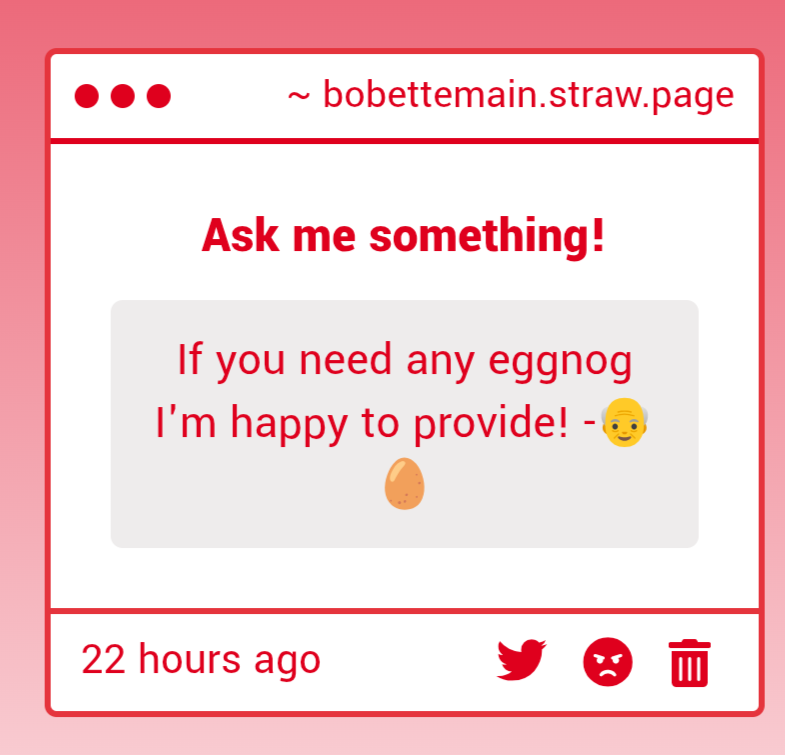 BobetteCarolynn's tweet image. Thank you Eggson! I will make sure to talk to you if i need some! 🥚