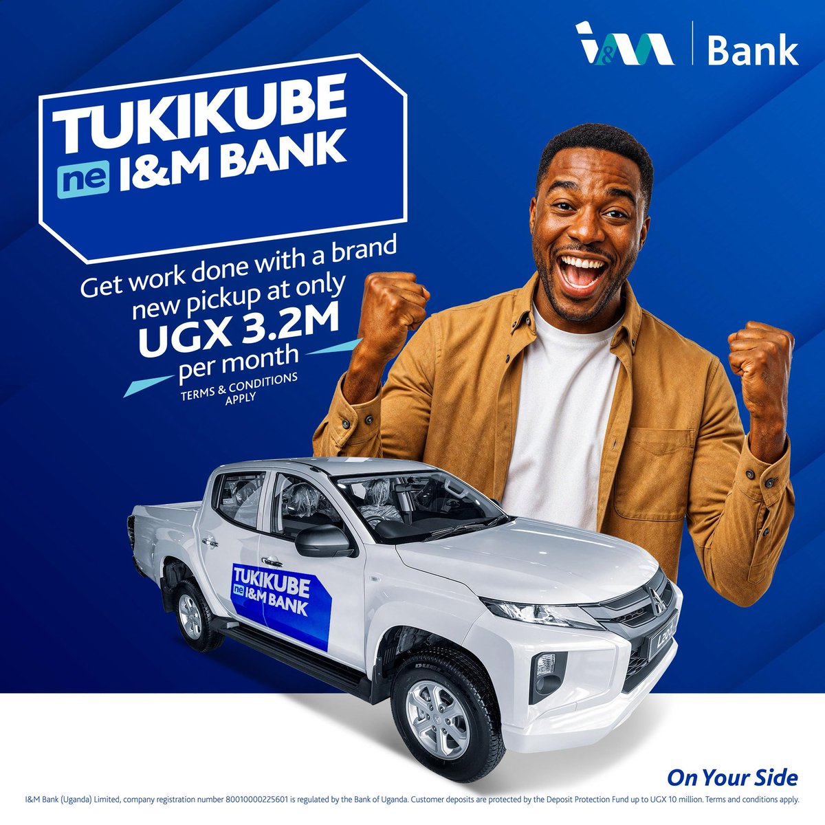 thy_abraham's tweet image. Okuba hustle with big dreams?
@imbankug is here to have your back with SME support that actually moves the needle.
Drive your hustle to the next level with a brand new pick-up for just UGX 3.2M per month.
T and Cs apply.
#TukikubeNeIMBank
#OnYourSide