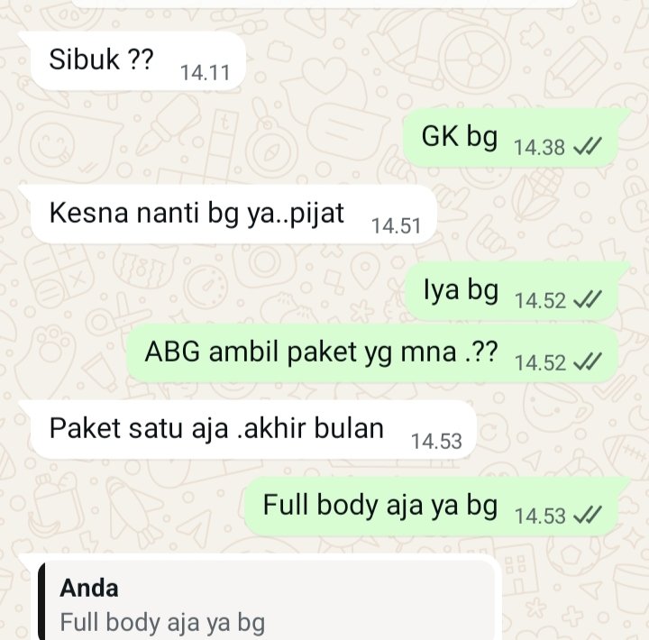 Ahmadineja86117's tweet image. Makasih bg, udah mau pijit lagi bg.
#pijitpekanbaru
#pijitvitalitas
#pijitpku