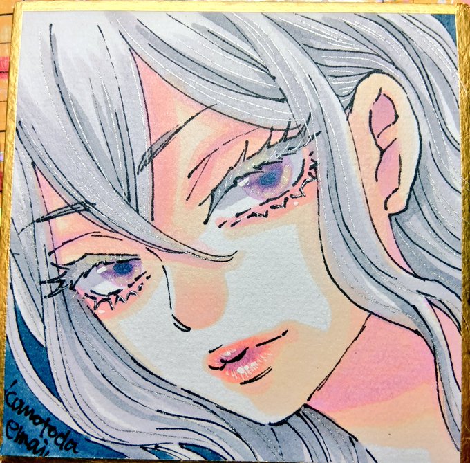 #illustration 
銀ボールペンが好き!! 