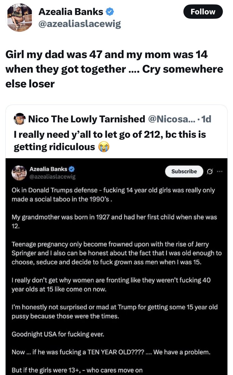 My father was a grooming nonce-case and my mother was his victim. Not everything has to be shared. I grew up in the 70s love, this was never fucking normal. We were all warned then, as now, to keep away from predators like this. This may be your normal, don’t expect it to be ours