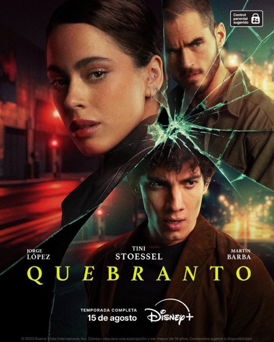 FcoTiniSP's tweet image. 💥 Quebranto:
Director: Bernardo de la Rosa.
Guionistas: Andrés Gelos, Natacha Caravia y Andrés Pascaner.

Actores principales: Martina Stoessel (Miranda). Jorge López (Javier Lara) y Martín Barba (Leo).

Estreno 15 de Agosto @disneyplusla.