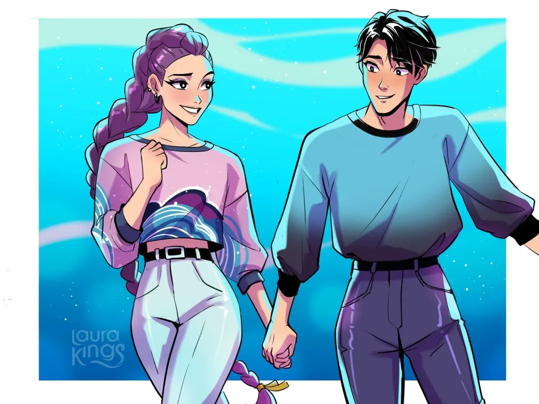 xppenca's tweet image. 🌊 If the world was ending, they’d still choose each other. Demon Hunters + an aquarium kiss… 💙💜🐠
We’re not crying, you are. 😭
🎨 Artist: @laurakings_art(ig)
#xppen #rumi #rujinu #kpopdemonhunters #DemonHunters