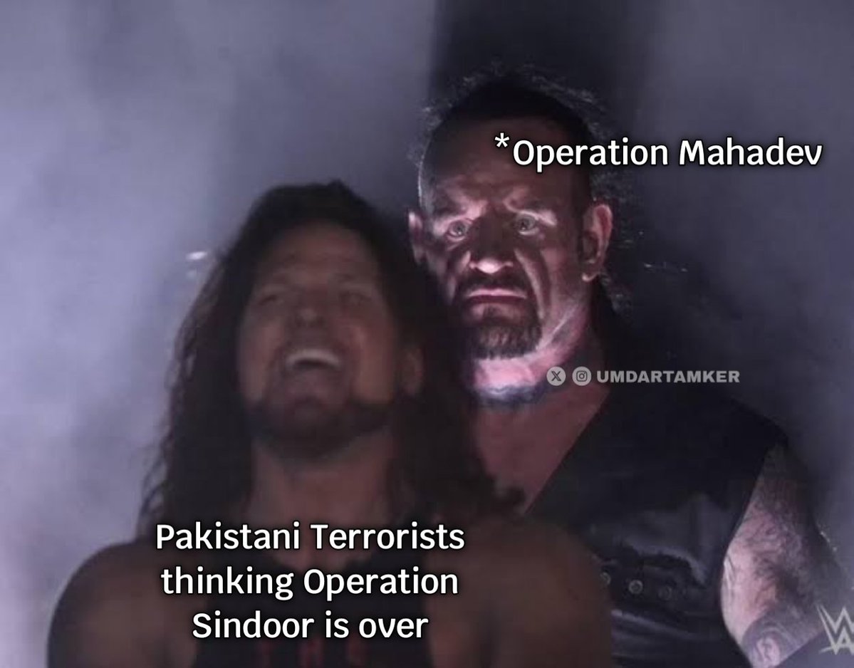 UmdarTamker's tweet image. #OperationMahadev came out of the syllabus for Pakistani Terrorists