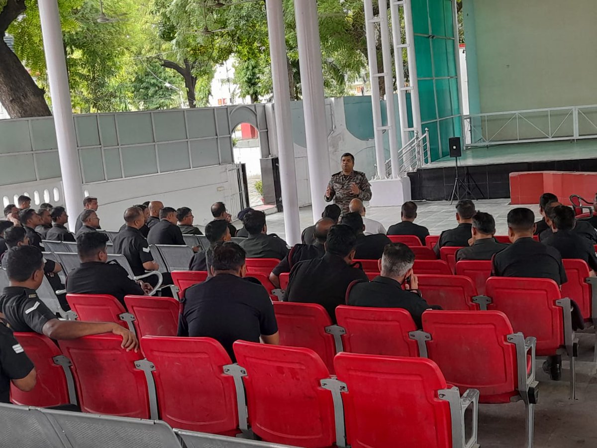 A lecture on DGR and it's Welfare Schemes was conducted by Lt Col Prashant Misra, DRZ Central, at AMC Centre and College on 28 Jul 2025 for pers undergoing discharge drill.
<a href="/SpokespersonMoD/">Ministry of Defence, Government of India</a>
<a href="/niten_chandra/">Niten Chandra</a>
<a href="/adgpi/">ADG PI - INDIAN ARMY</a>
<a href="/IAF_MCC/">Indian Air Force</a>