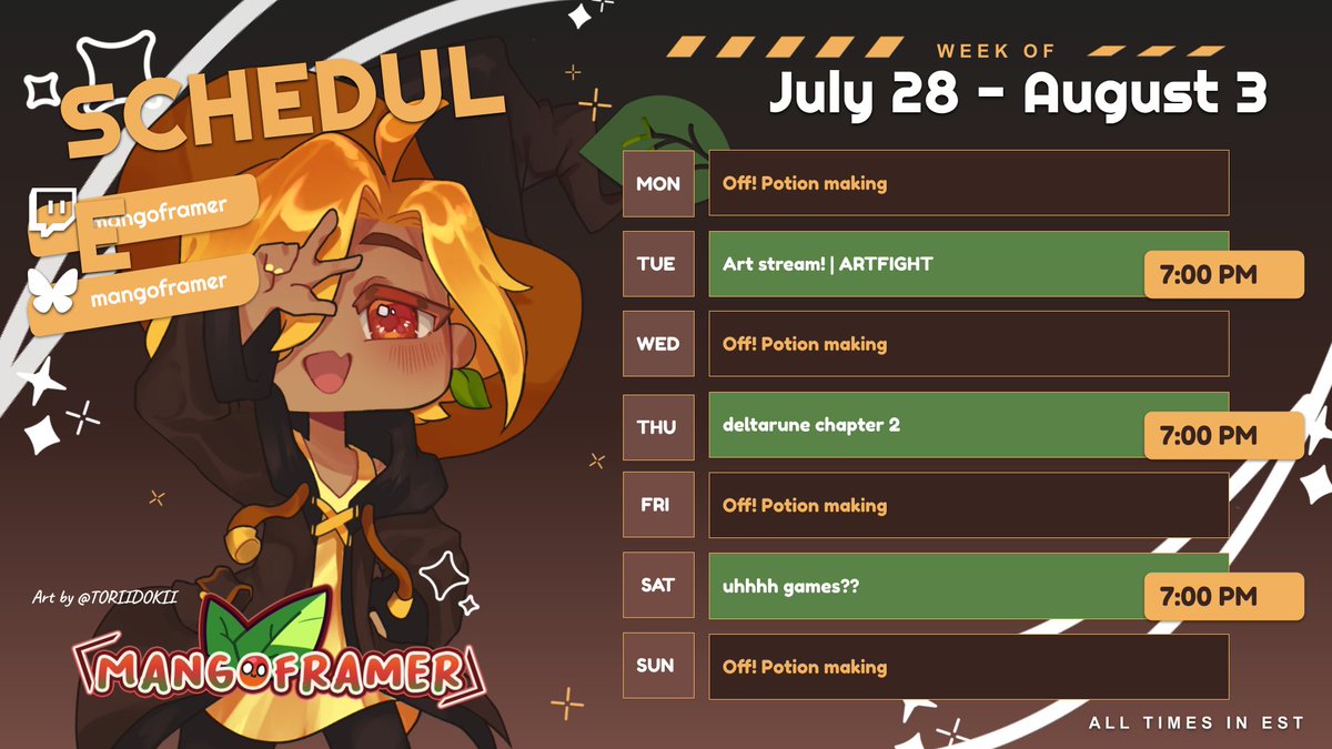 mangoframer's tweet image. MORNING MANGGANG 🥭✨

Thanks for the amazing birthday c: Now we have some artfight to catch up to! 

We&apos;re also starting deltarune chapter 2, and then figuring out wtfrick we&apos;re doing saturday!