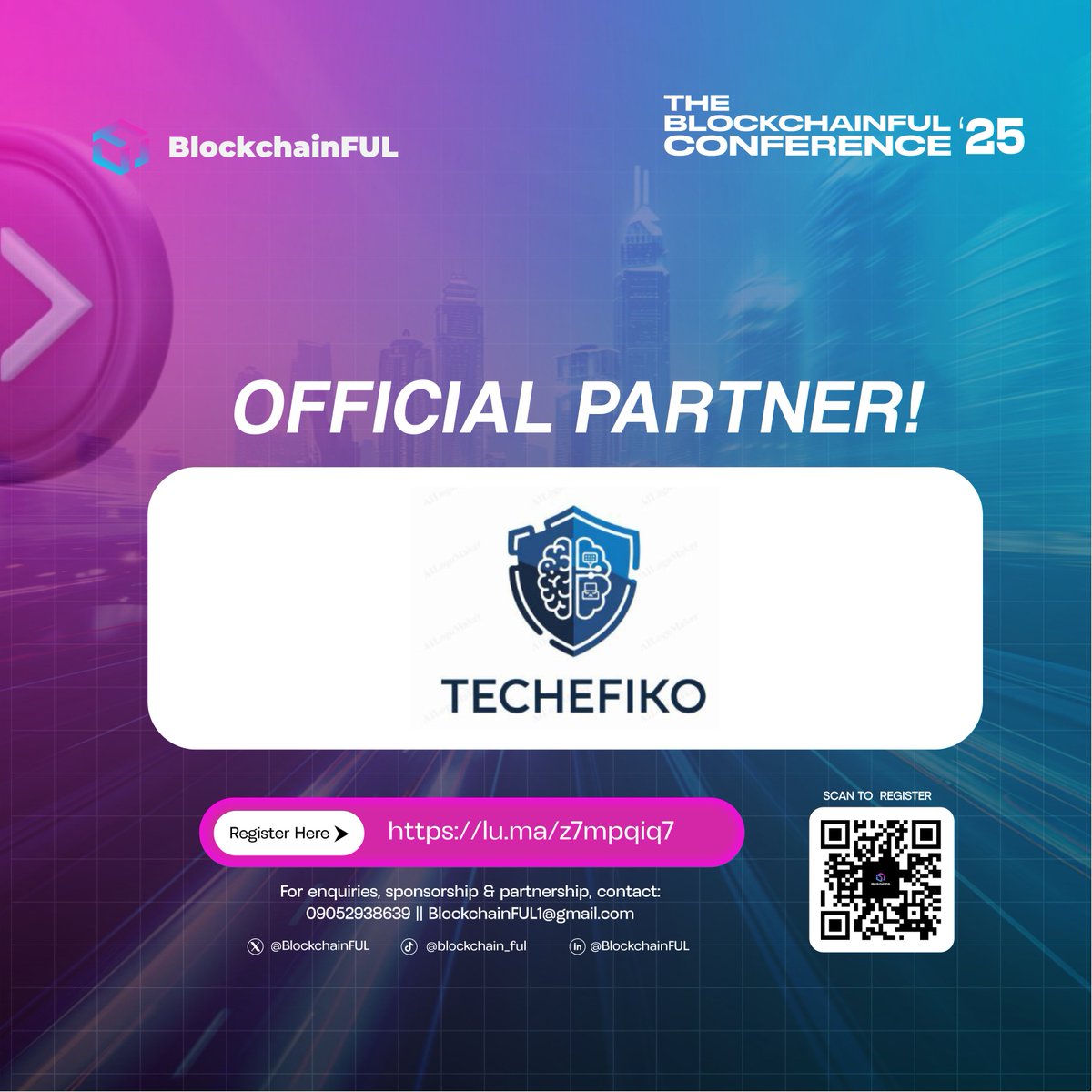BlockchainFul's tweet image. We&apos;re thrilled to welcome @TechEfiko  &amp;amp; OJN Foundation as partners for @BlockchainFul Conference 2025!

They’ll be giving out scholarships to participants to support access to cybersecurity, blockchain education &amp;amp; innovation.

Stay tuned for how to apply!