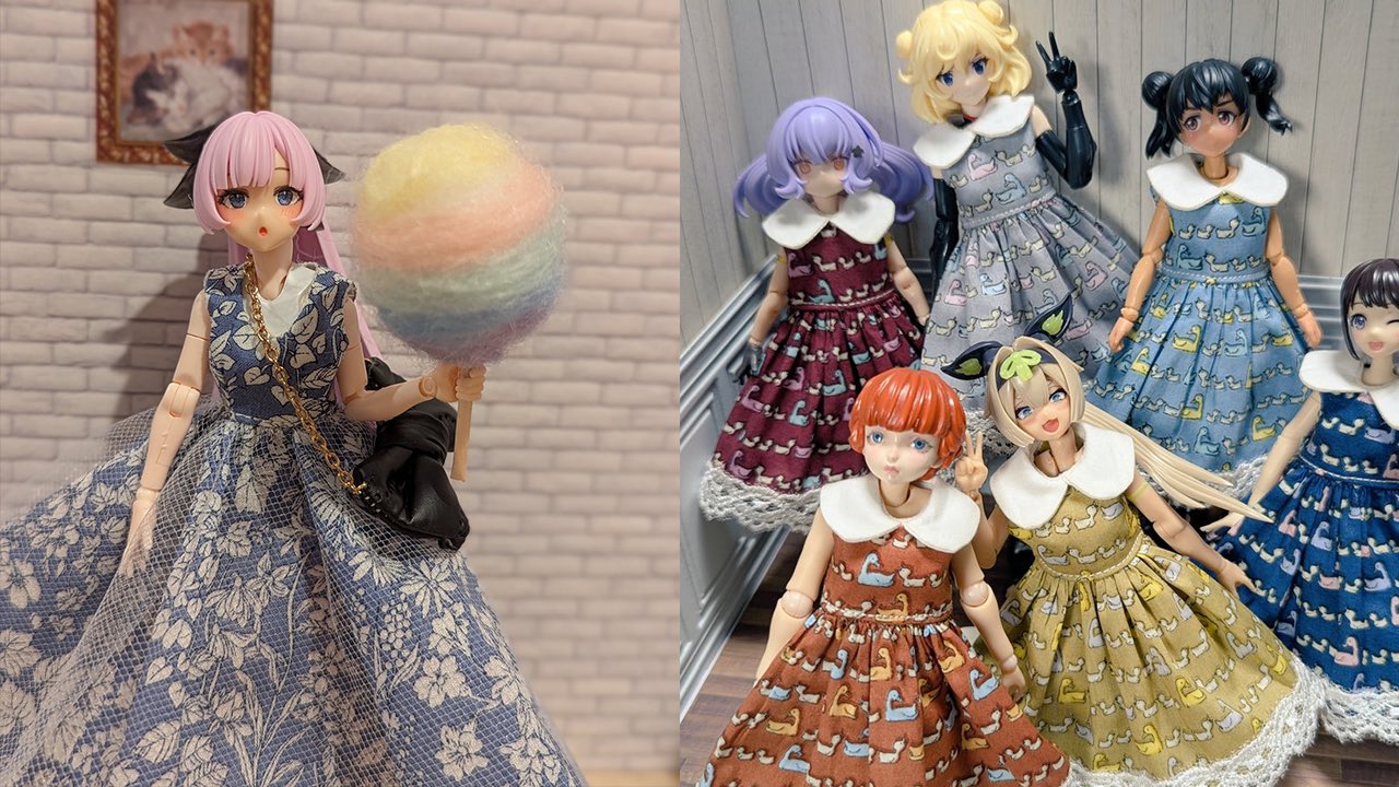ディーラー製ドール服ドレス紫着物 sold☆GW-Sale！ドール服 オーバー トレーン ドレス 着せ替え