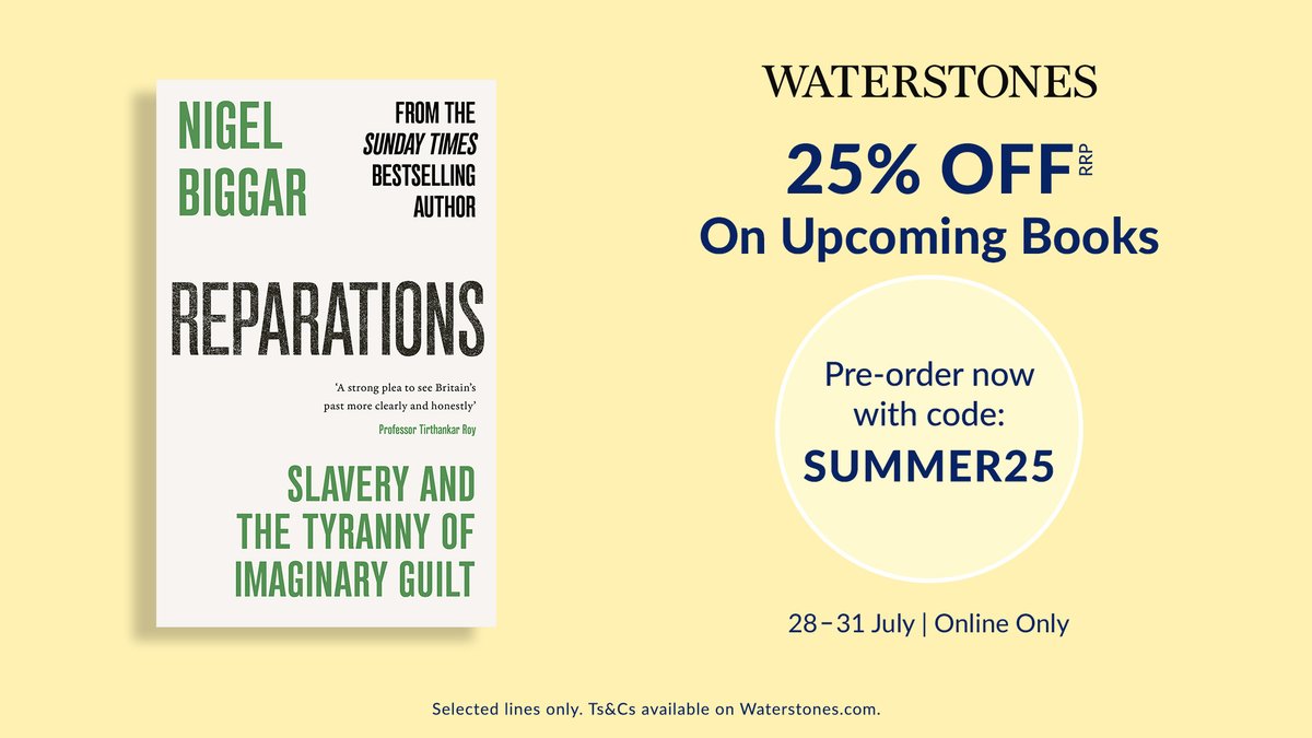 Forum Press (@_forumpress) on Twitter photo Make the most of <a href="/Waterstones/">Waterstones</a> 25% off promo and pre-order #Reparations by <a href="/NigelBiggar/">nigel biggar</a> at a discount.
tinyurl.com/2up85mfz Make the most of <a href="/Waterstones/">Waterstones</a> 25% off promo and pre-order #Reparations by <a href="/NigelBiggar/">nigel biggar</a> at a discount.
tinyurl.com/2up85mfz