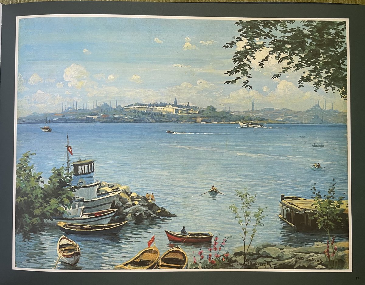 hattatberk's tweet image. Kütüphanemden; Ahmet Yakuboğlu’nun Boğaziçi (Anadolu Yakası) resimleri…