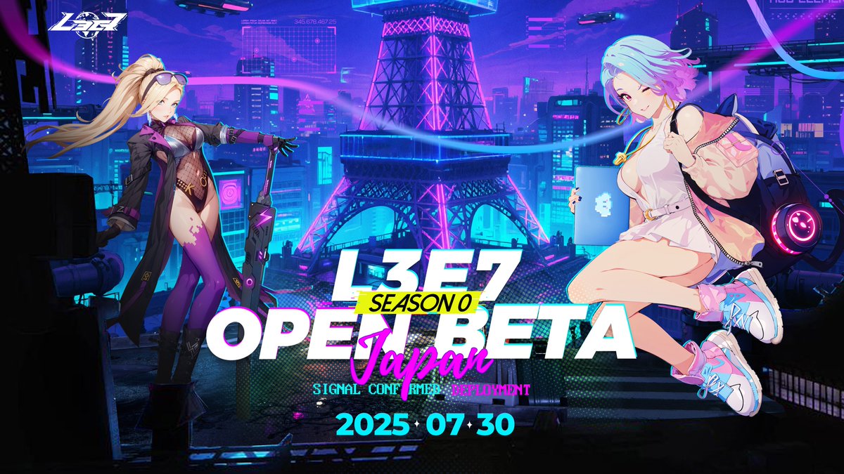 L3E7: OPEN BETA — SEASON 0

Deploying 2025.07.30 👾⚡

More details soon.😶‍🌫️