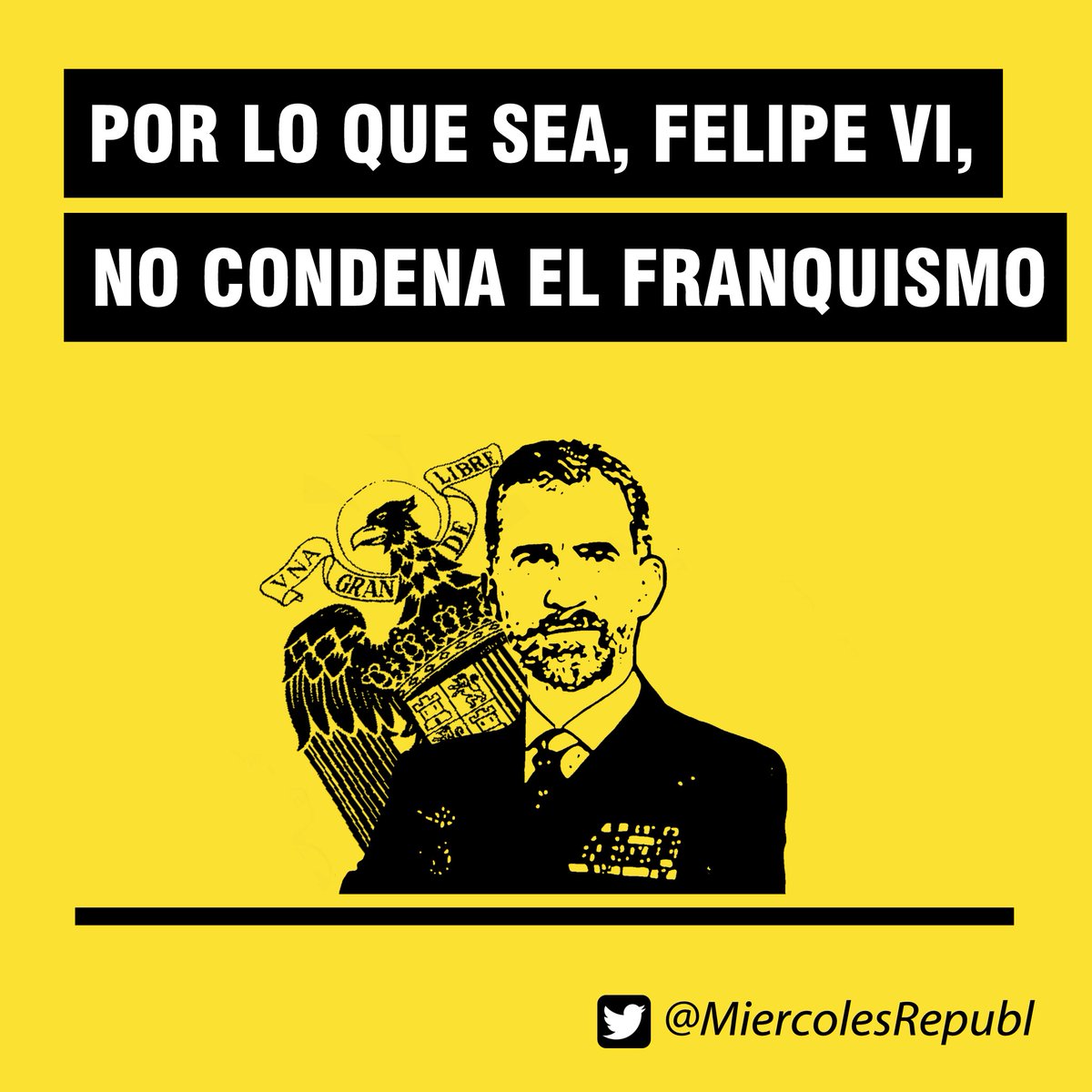 MiercolesRepubl's tweet image. 🌿 La monarquía es una infame herencia franquista y el mayor impedimento para la regeneración democrática.

🌿 Participa los miércoles a partir de las 19.00 h (18.00 h en Canarias) en el hashtag por la III República ❤️💛💜 #FelizLunes
