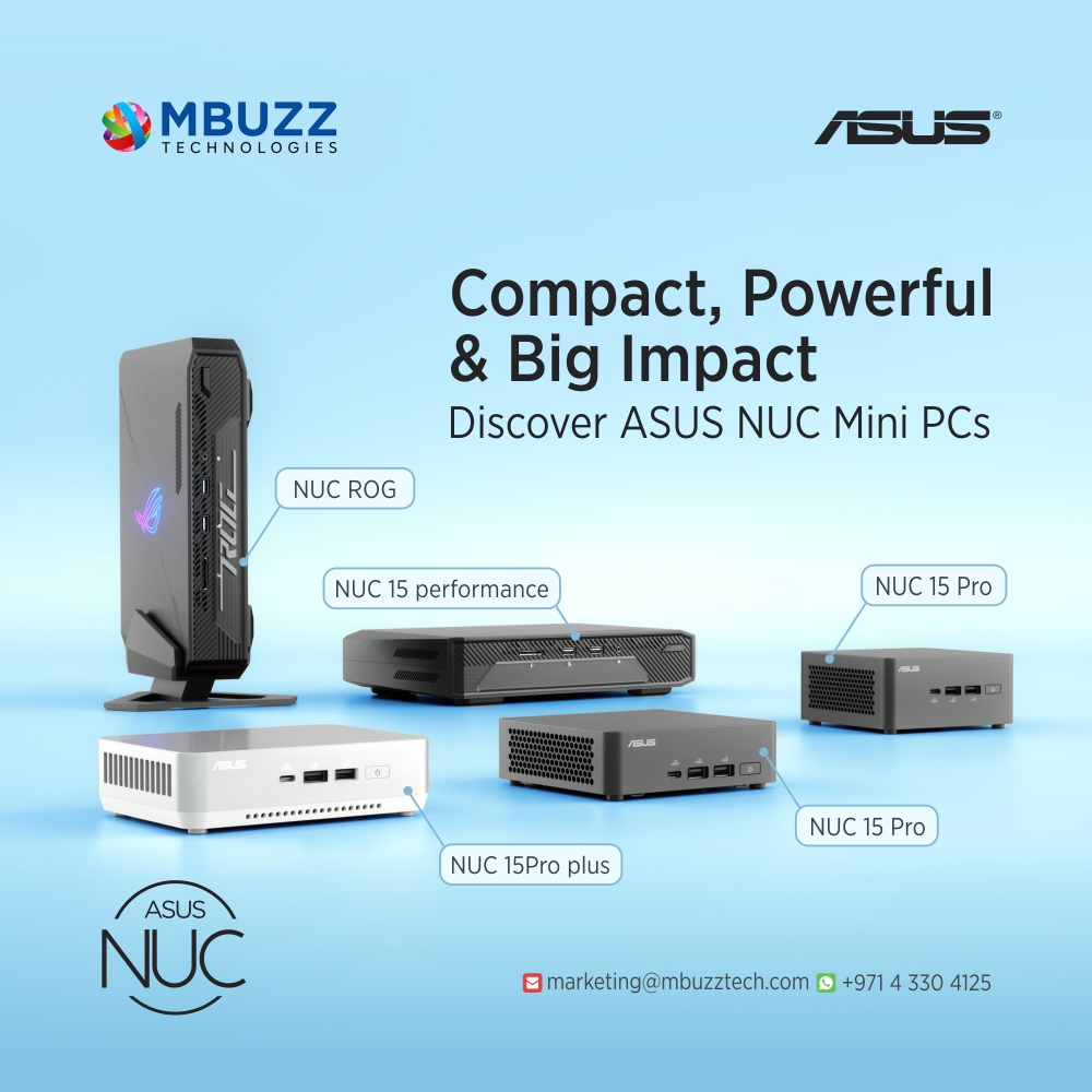 MBUZZ (@mbuzztech) on Twitter photo ASUS NUC: Power in a Tiny Package
Built for Edge AI, IoT & enterprise-grade performance.
⚙️ Intel® Core™ | 💾 DDR5 | 🔌 Multi I/O | 🧠 AI-ready | 📦 Ultra-compact
📩 marketing@mbuzztech.com
🔗 zurl.co/zHO9
#ASUSNUC #CompactPC #EdgeAI #MBUZZTech ASUS NUC: Power in a Tiny Package
Built for Edge AI, IoT & enterprise-grade performance.
⚙️ Intel® Core™ | 💾 DDR5 | 🔌 Multi I/O | 🧠 AI-ready | 📦 Ultra-compact
📩 marketing@mbuzztech.com
🔗 zurl.co/zHO9
#ASUSNUC #CompactPC #EdgeAI #MBUZZTech