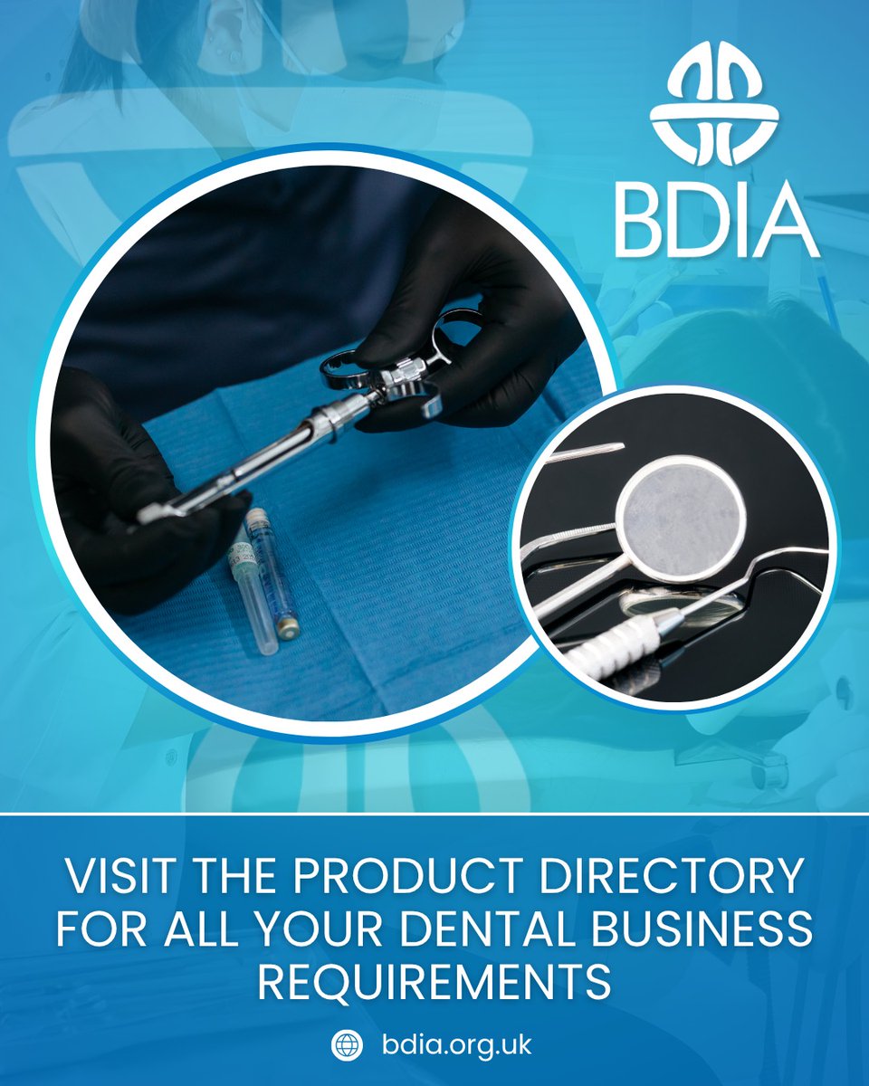 Discover a wide selection of disinfection and sterilisation products from trusted BDIA member companies, all in one place on the BDIA Product Directory.

Browse the directory today 🌐
bdia.org.uk/product-direct…

#BDIAProductDirectory #DentalProducts #InfectionControl