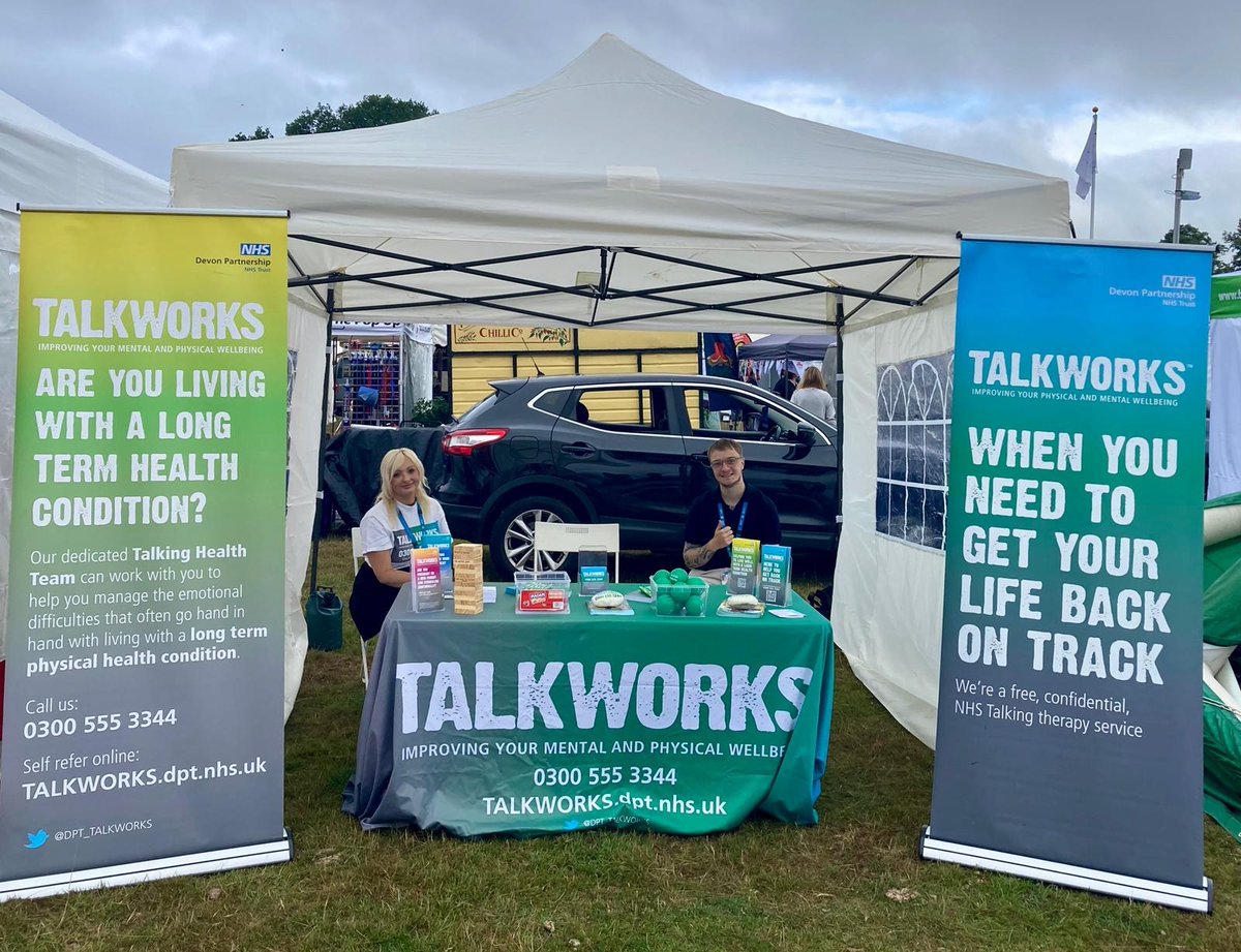 TALKWORKS (Devon's NHS talking therapies service) (@dpt_talkworks) on Twitter photo We had a fantastic day at the <a href="/middevonshow/">Mid Devon Show 🐓🌾🚜☀️</a> on Saturday! Thank you to everyone who came over to speak to our staff and volunteers. We had a great time meeting the local community and sharing information about our NHS service. We had a fantastic day at the <a href="/middevonshow/">Mid Devon Show 🐓🌾🚜☀️</a> on Saturday! Thank you to everyone who came over to speak to our staff and volunteers. We had a great time meeting the local community and sharing information about our NHS service.