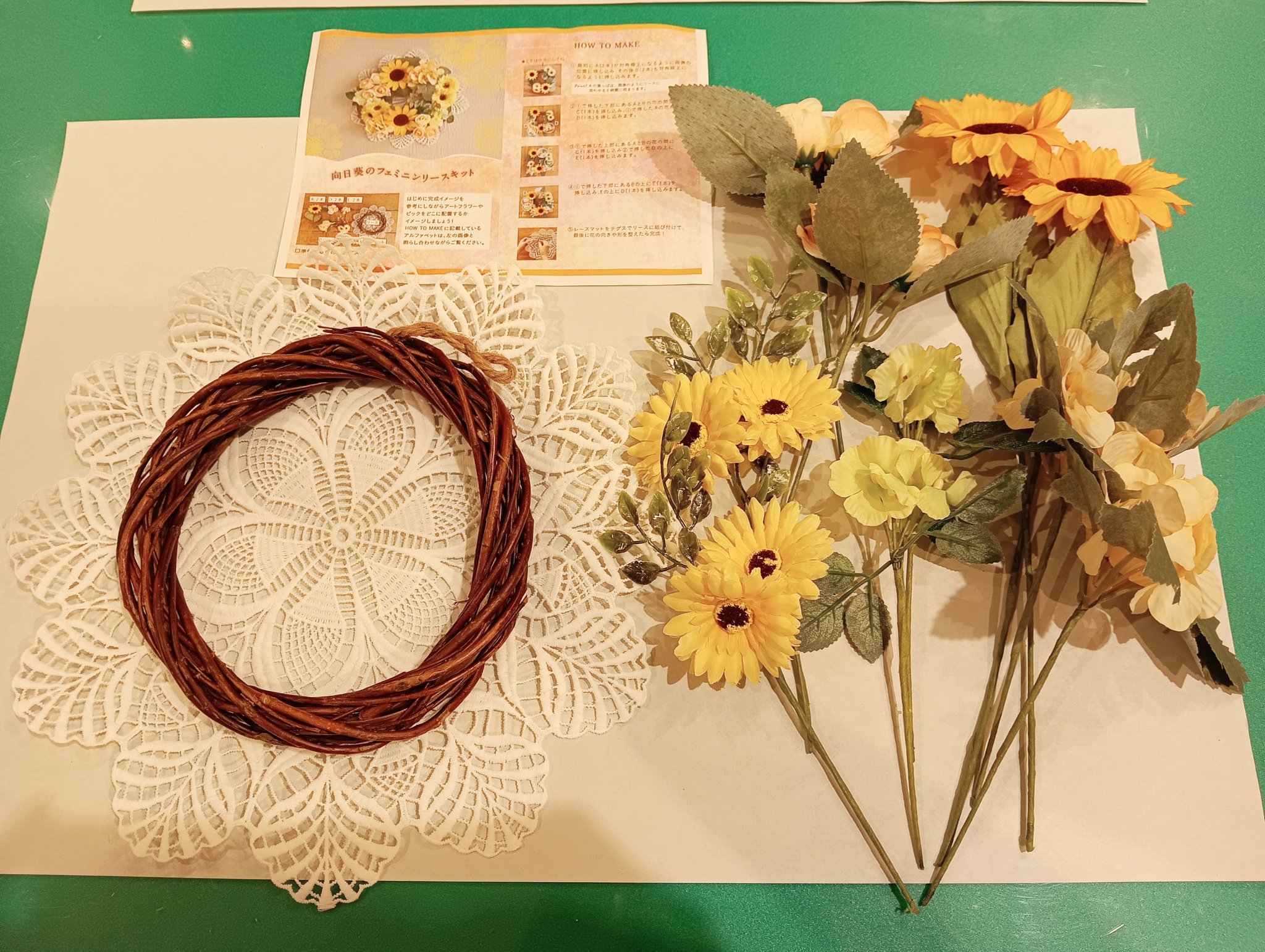 夏色アレンジ❣️プルメリアアレンジリース❣️50センチひろりん❣️ 夏色アレンジ❣️プルメリアアレンジリース❣️50センチひろりん