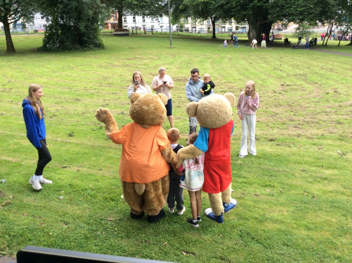 A ted-riffic (sorry 😳) time was had by all at the Teddy Bears Picnic at Grange Park in Omagh. Wheelworks artists Heather &amp; Imelda knocked out the pom-pom bears and bear crowns, DJ Stevie knocked the summer tunes out of the park! Well done to <a href="/fermanaghomagh/">Fermanagh & Omagh District Council</a> for a great event🤩🧸