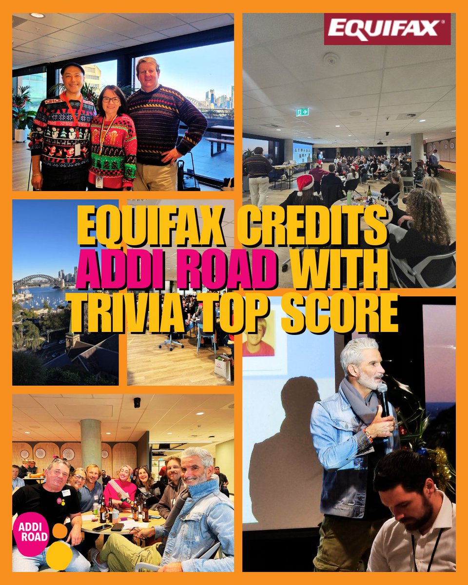 🤓☃️@equifaxAU recently hosted a festive “Christmas in July” trivia fundraiser to support Addi Road's Food Relief with team spirit and community giving at its core. TO donate to addiroad.org.au/donate/

#AddiRoad #Equifax #CommunityImpact