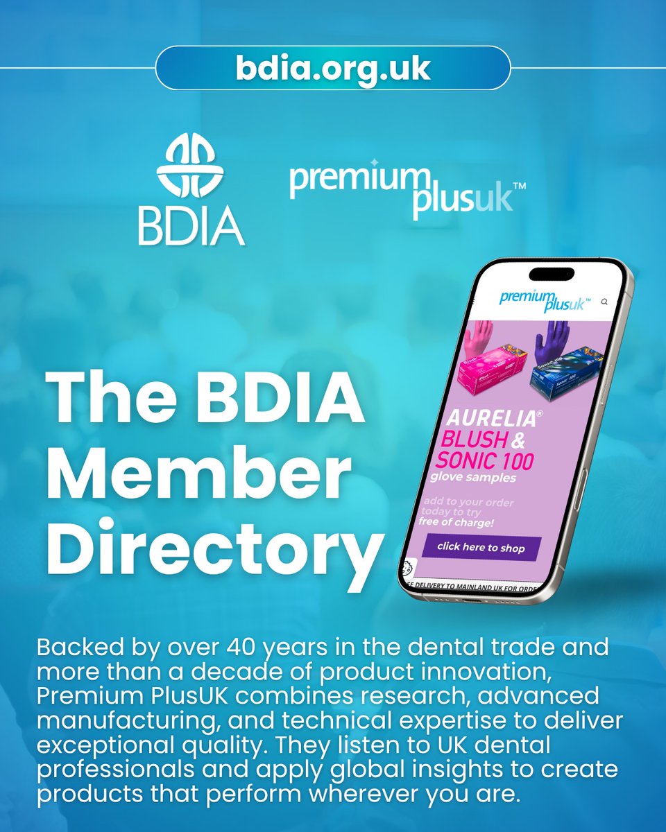 📣 Member Directory Spotlight: Premium Plus UK

🔗 Find out more:
bdia.org.uk/companies/prem…

#BDIAMember #DentalInnovation #PremiumPlusUK #DentalProfessionals #BDIA