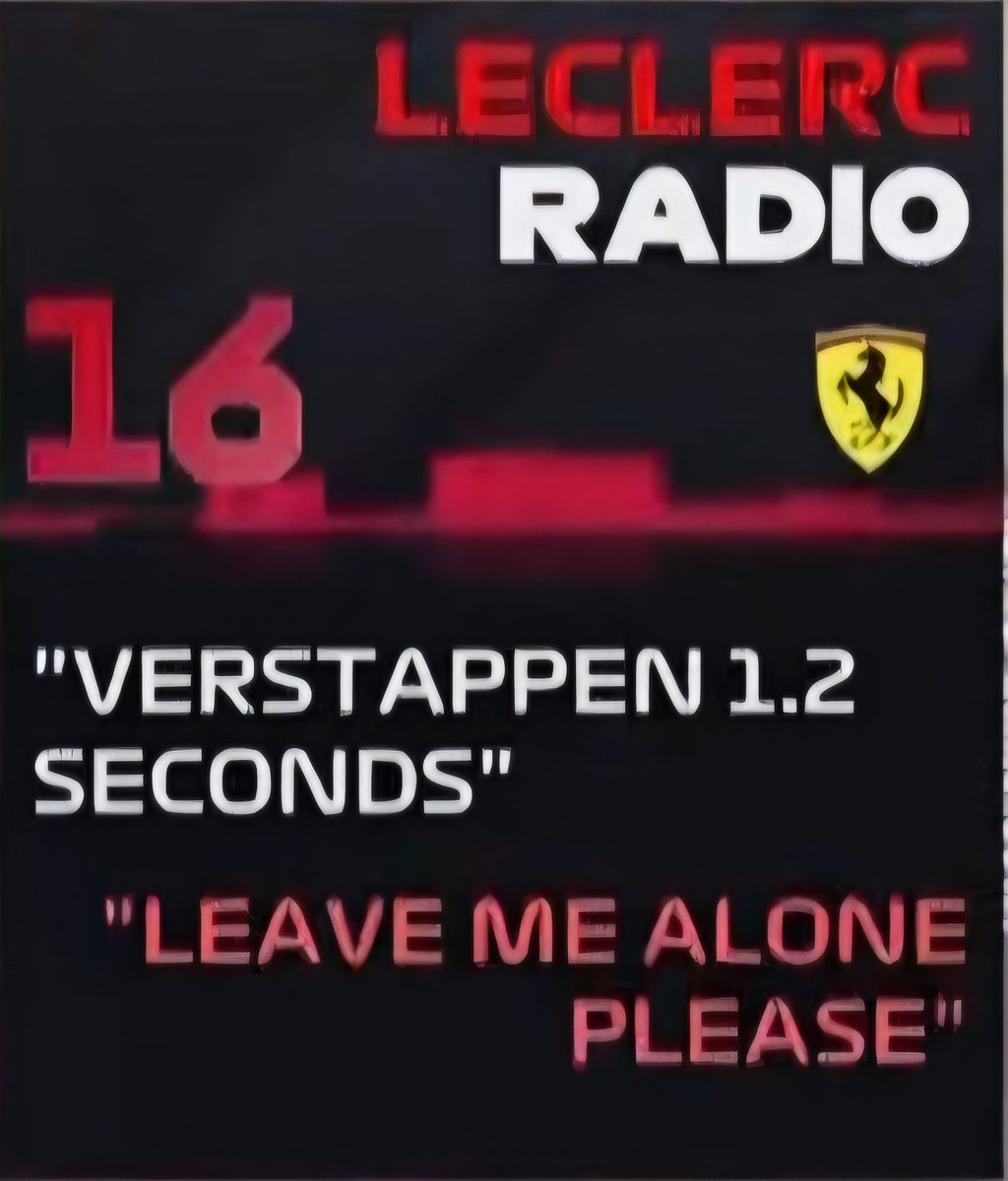 BoxBoxBananas's tweet photo. 🔊 Throwback to this gem from yesterday’s Leclerc radio…
Just Ferrari things™ 😭🍝
#F1 #Leclerc #Ferrari #TeamRadio #BoxBoxBananas #F1Spa #LeclercRadio #JustFerrariThings #ScuderiaChaos #F1Memes #Tifosi #Formula1 #SpaGP #F1Twitter https://t.co/Gp5mS4UU7T