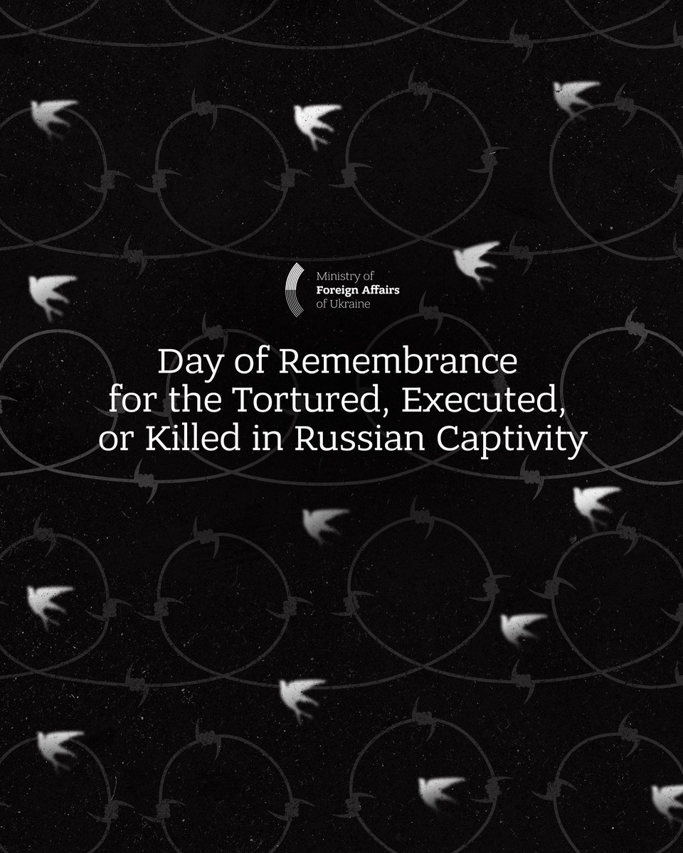Today, Ukraine honors the memory of its defenders, volunteer fighters, and civilians who were executed, tortured, or died in Russian captivity.

One of the most horrific crimes committed by Russia against those in captivity was the Olenivka terrorist attack on the night of July