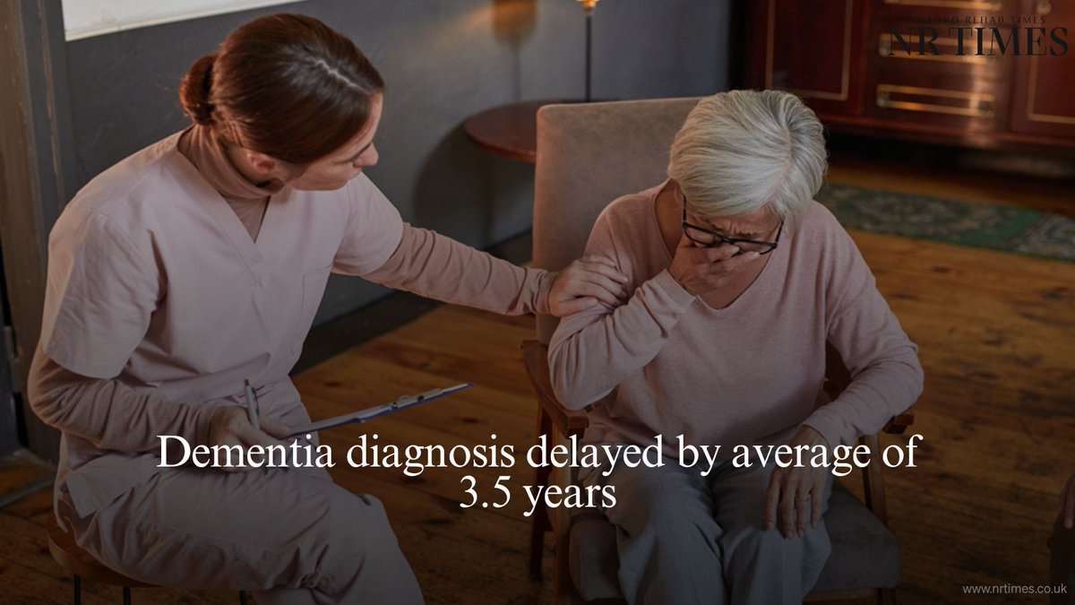 editorNRTimes's tweet image. People are diagnosed with dementia an average of 3.5 years after symptoms first appear, with early-onset cases facing longer waits of around 4.1 years. 

🔗 Full story: buff.ly/0UJVluW 

#DementiaNews #MentalHealth #NeuroResearch #UCL #EarlyDiagnosis