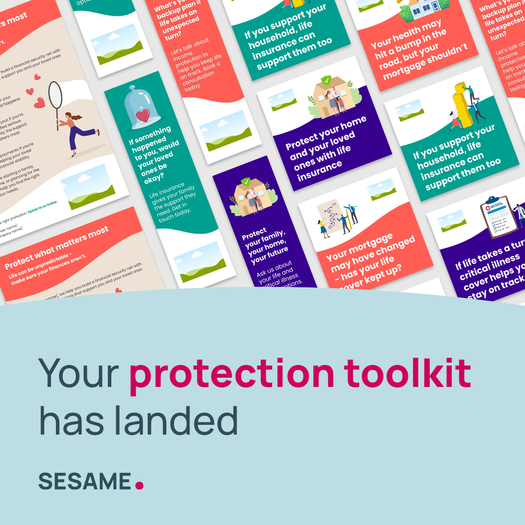 Struggling to start protection conversations? We’ve got you covered!  
 
What’s included? 
✅Intro video 
✅Flyer 
✅Email templates 
✅Social posts 
✅Digital banners 
 
All pre-approved and easy to brand.  
 
💻Log in to use now! 
 
#Protection #FinancialPlanning