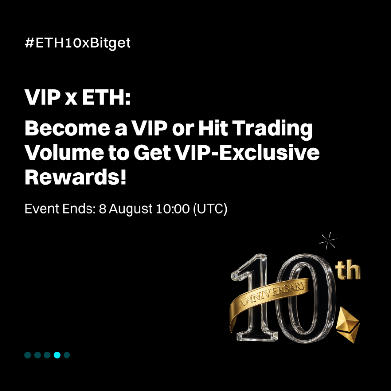 bitget's tweet photo. How to stack #ETH when others wait for ATH?
 
Celebrate #ETH10xBitget and share $660,000 prize pool!
 
🔹 Simply by trading Spot, Futures, Earn, VIP, or Fiat
🔹 Follow us and RT to win extra $10,000 ETH! https://t.co/zr64yaKNDh

Click poster for details👇