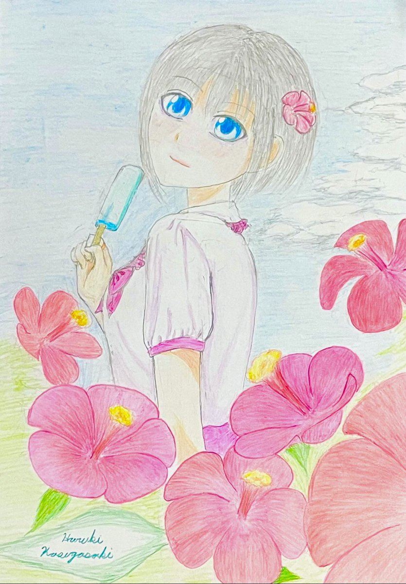 NHaruki1129's tweet image. 🌺
#絵描きさんと繋がりたい　#絵柄が好みって人にフォローされたい　#イラスト　#ハイビスカス